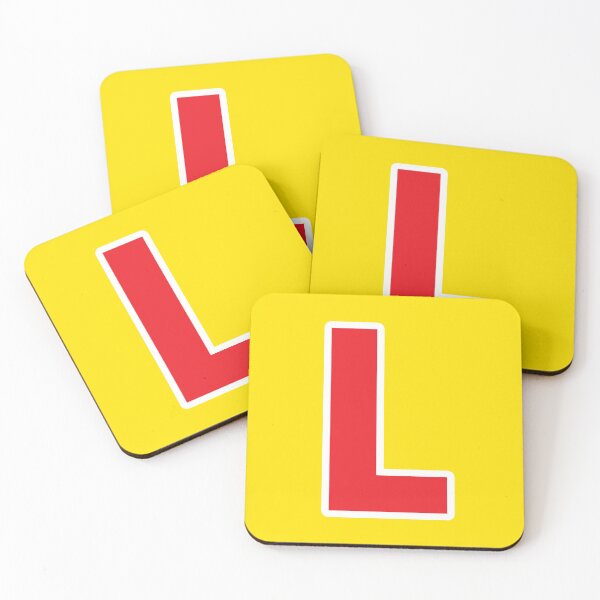 Item preview, L — Initial — The Letter L — Red and White designed and sold by GoodSequel.