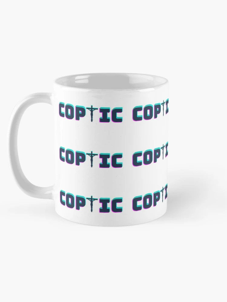 Aperçu 5 sur 6. Mug à café avec l'œuvre Copte Sticker créée et vendue par Rizkillinit.