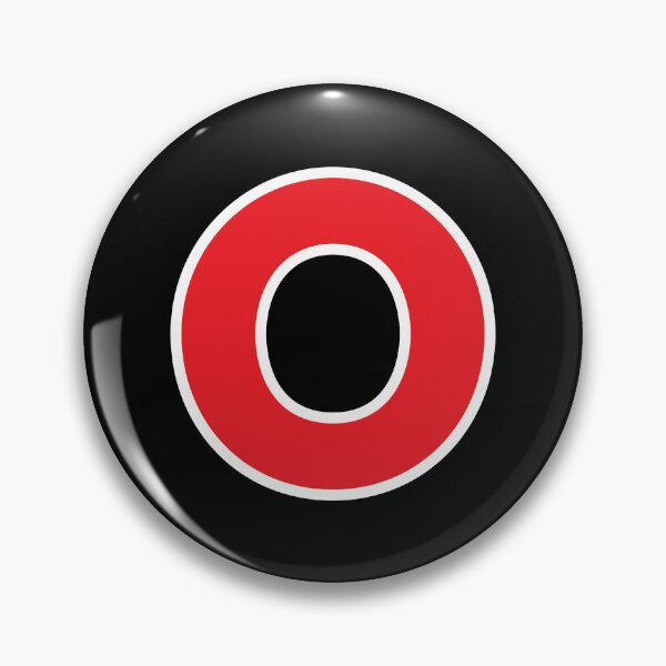 Item preview, O — Initial — The Letter O — Red and White designed and sold by GoodSequel.