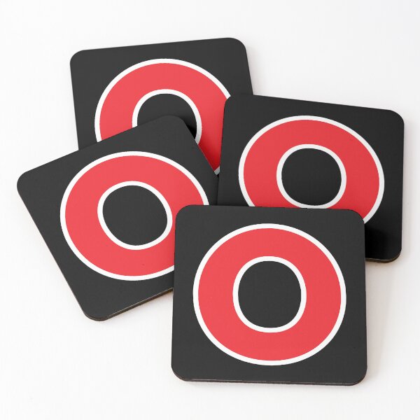 Item preview, O — Initial — The Letter O — Red and White designed and sold by GoodSequel.