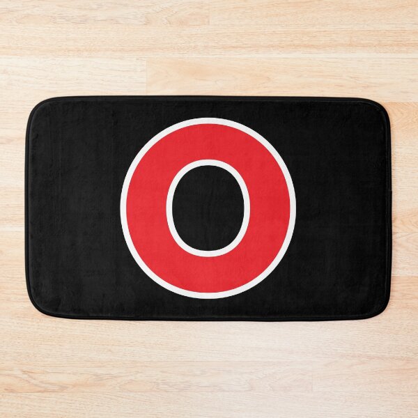 Item preview, O — Initial — The Letter O — Red and White designed and sold by GoodSequel.