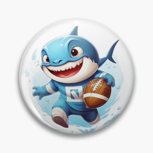 Item preview, Shark playing football designed and sold by joiedesing.