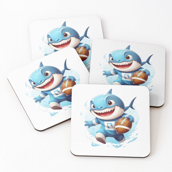 Item preview, Shark playing football designed and sold by joiedesing.