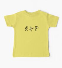 Dancing Stickmen - Tanzende Strichmännchen Baby T-Shirt