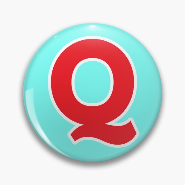 Item preview, Q — Initial — The Letter Q — Red and White designed and sold by GoodSequel.