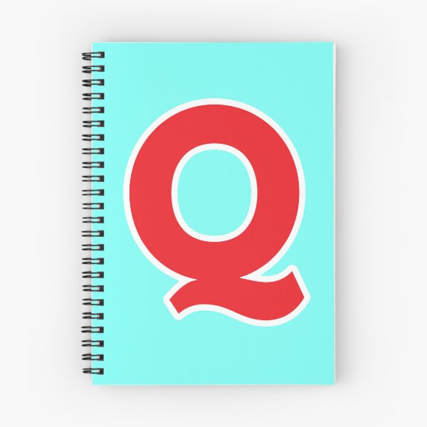 Aperçu de l'œuvre Q — Initiale — La lettre Q — Rouge et blanc créée et vendue par GoodSequel.