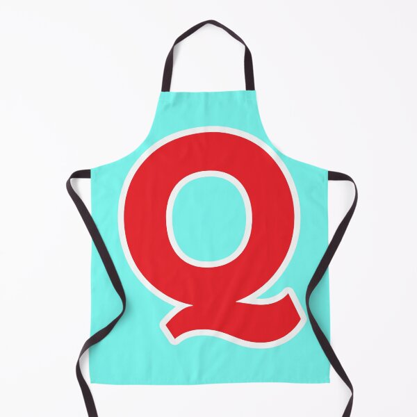 Item preview, Q — Initial — The Letter Q — Red and White designed and sold by GoodSequel.
