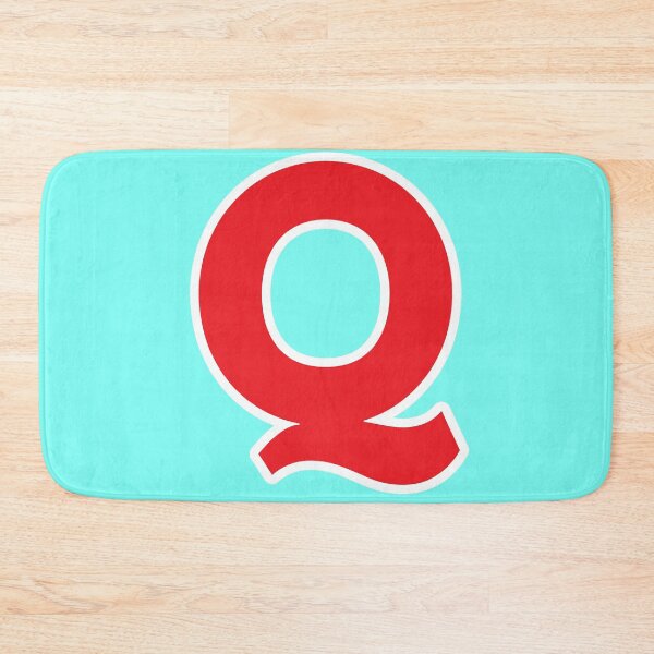 Item preview, Q — Initial — The Letter Q — Red and White designed and sold by GoodSequel.