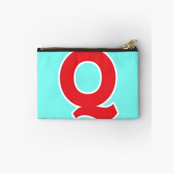 Aperçu de l'œuvre Q — Initiale — La lettre Q — Rouge et blanc créée et vendue par GoodSequel.
