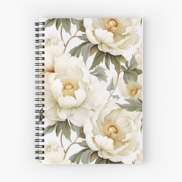 Item preview, Painterly white peonies designed and sold by Adriano Carrideo.
