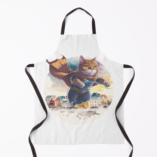 Item preview, Super Hero Cat Cartoon Whimsi Color | Unique Cat Lover Gift Idea designed and sold by MaFleiva.
