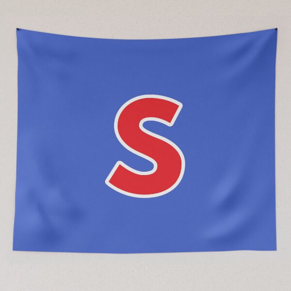 Item preview, S — Initial — The Letter S — Red and White designed and sold by GoodSequel.