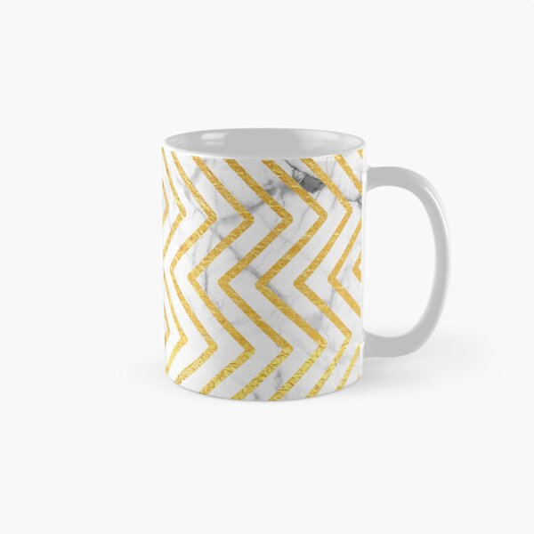 Item preview, Gold + White Marble Zig-Zag Pattern (2)  designed and sold by lewbarberdesign.