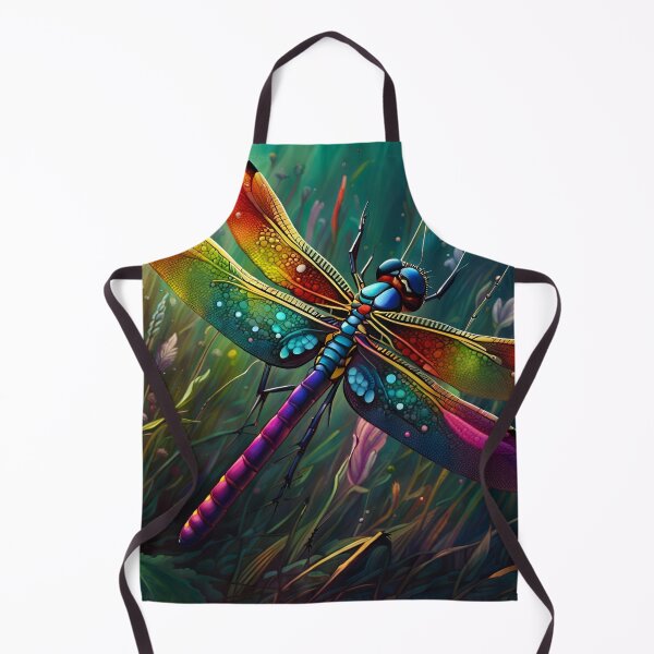 Item preview, Colorful Vibrant Dragonfly Illustration designed and sold by smudgedesigns.