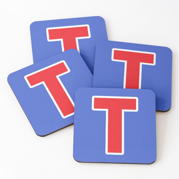 Item preview, T — Initial — The Letter T — Red and White designed and sold by GoodSequel.