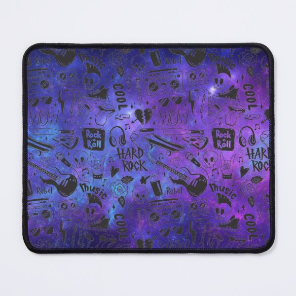 Item preview, Rock Music Pattern On Purple Blue designed and sold by Profitrip.