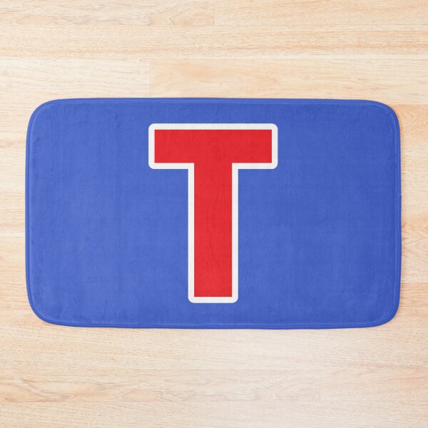 Item preview, T — Initial — The Letter T — Red and White designed and sold by GoodSequel.