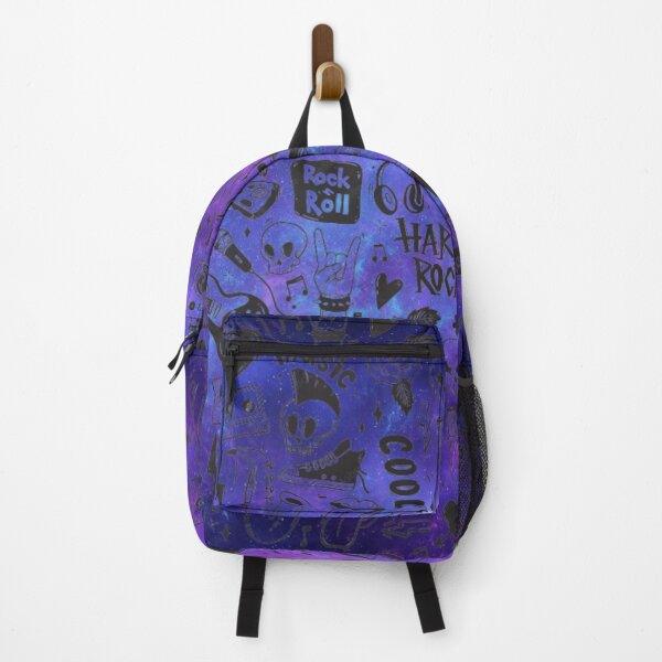 Item preview, Rock Music Pattern On Purple Blue designed and sold by Profitrip.