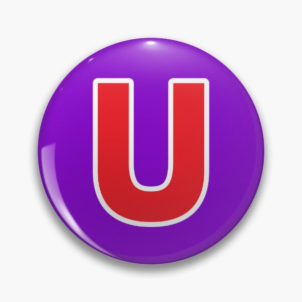 Item preview, U — Initial — The Letter U — Red and White designed and sold by GoodSequel.
