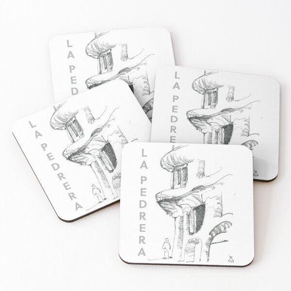 Item preview, La Pedrera - Casa Mila Sketch from Sidewalk in Barcelona.  Antoni Gaudi Architect  designed and sold by Architectstore2.