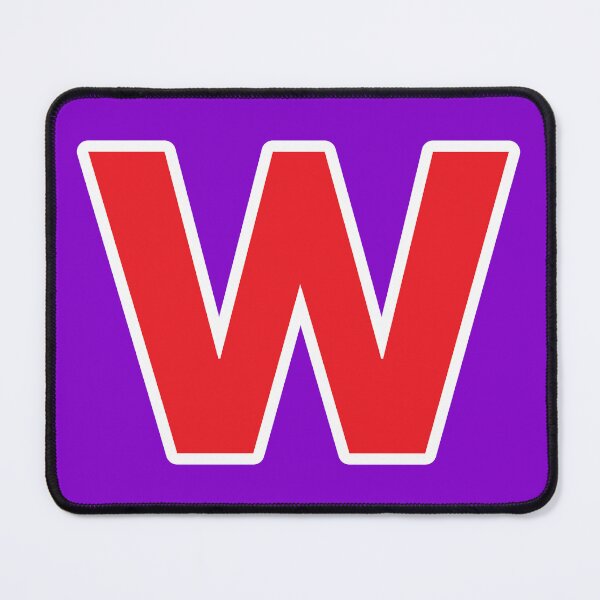 Item preview, W — Initial — The Letter W — Red and White designed and sold by GoodSequel.