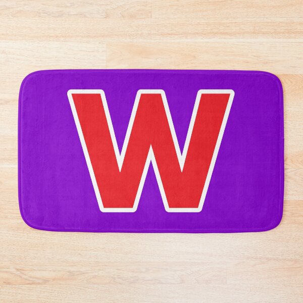 Item preview, W — Initial — The Letter W — Red and White designed and sold by GoodSequel.