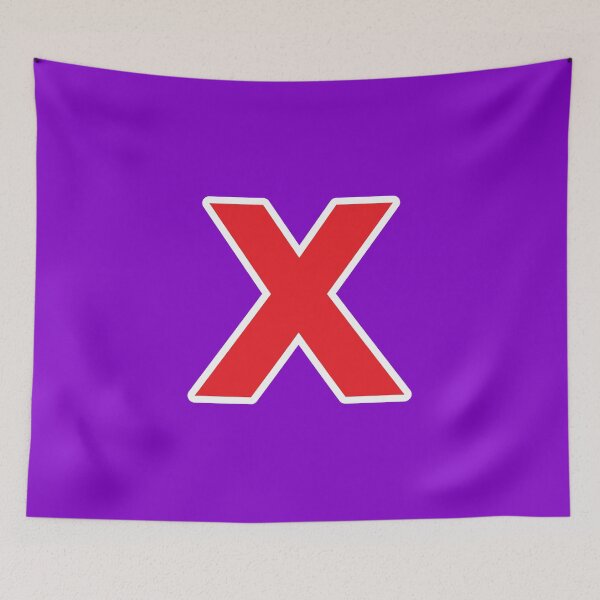 Item preview, X — Initial — The Letter X — Red and White designed and sold by GoodSequel.