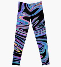 Swirls- Black Holo Leggings