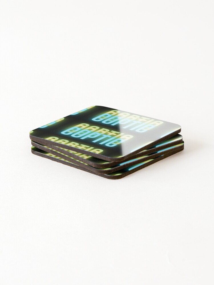 Thumbnail 4 of 5, Coasters (Set of 4), Neon Copt designed and sold by Rizkillinit.