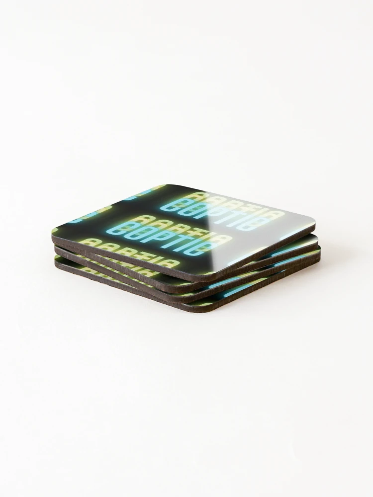 Thumbnail 4 of 5, Coasters (Set of 4), Neon Copt designed and sold by Rizkillinit.