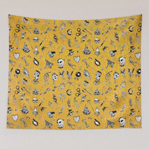 Item preview, Halloween Gold Pattern designed and sold by Profitrip.