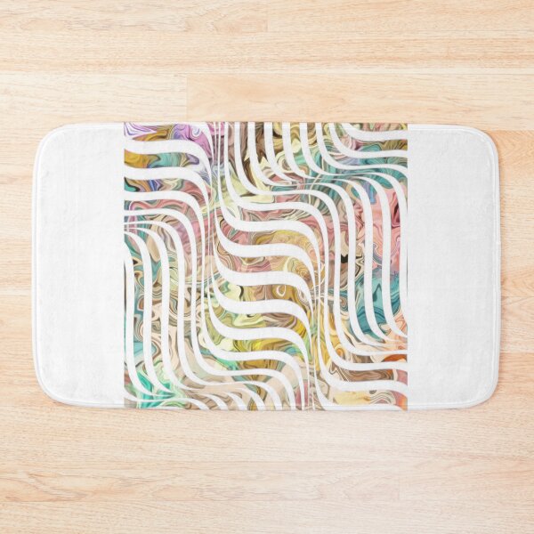 Item preview, White wavy lines on pastel colors designed and sold by AnnabellaRh.
