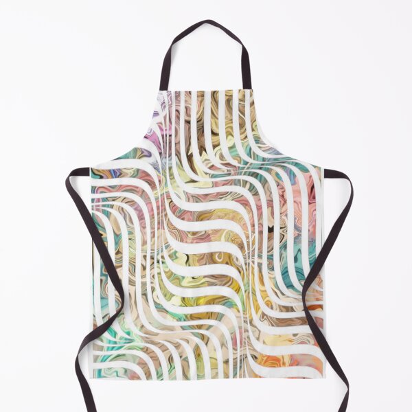 Item preview, White wavy lines on pastel colors designed and sold by AnnabellaRh.