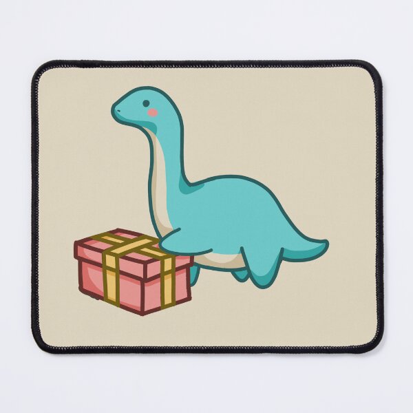 Item preview, Cute dino with gift, dinosaur designed and sold by hugadino.