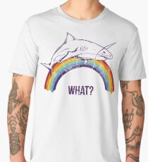 UNICORN SHARK - A Funny Rainbow Gay Unicorn Shark Shirt Design- Men's Premium T-Shirt