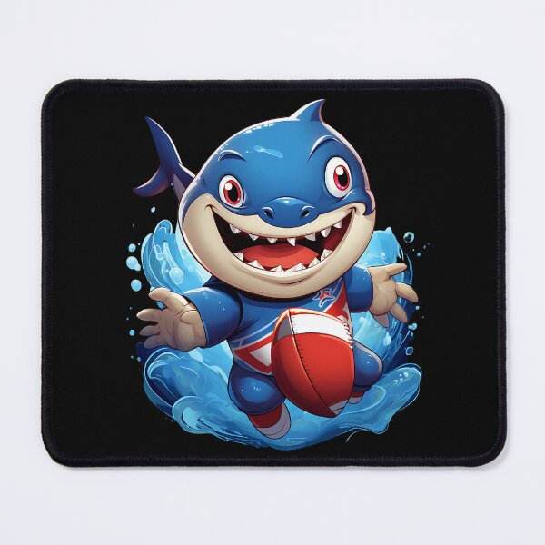 Item preview, Shark playing football designed and sold by joiedesing.