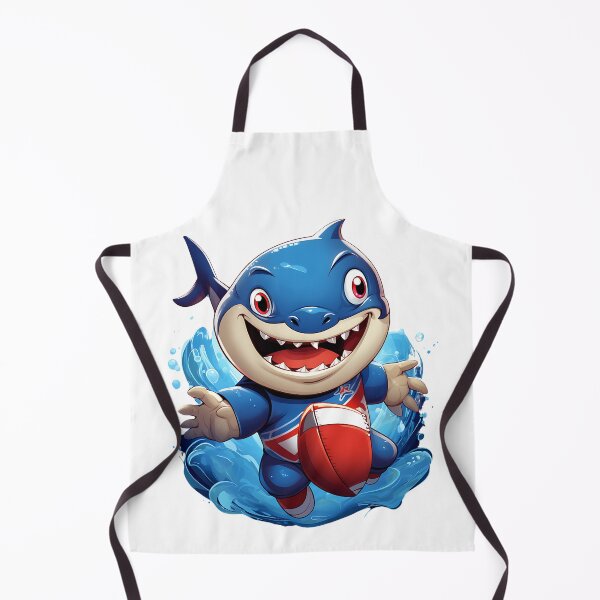 Item preview, Shark playing football designed and sold by joiedesing.