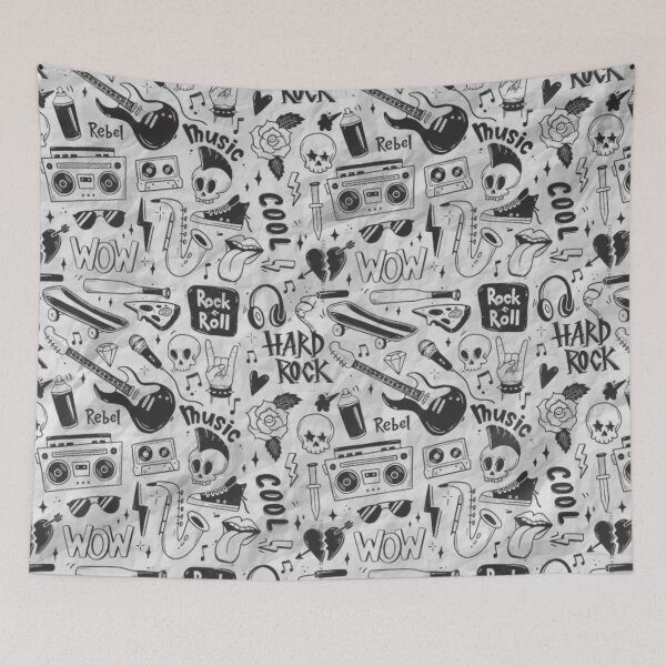 Item preview, Rock Music Pattern designed and sold by Profitrip.