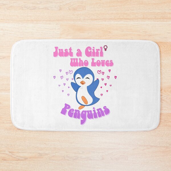 Item preview, Just a Girl Who Loves Penguins designed and sold by DesignedToATee.