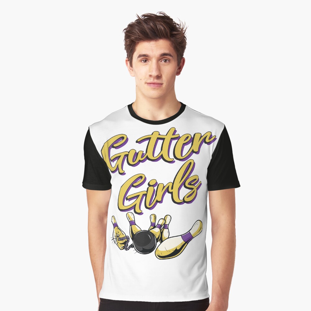 "Gutter Girls, Funny Womens Bowling Team Name" Tshirt by maindeals