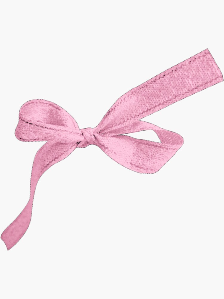Coquette pink ribbon bow  Art Board Print for Sale by Pixiedrop