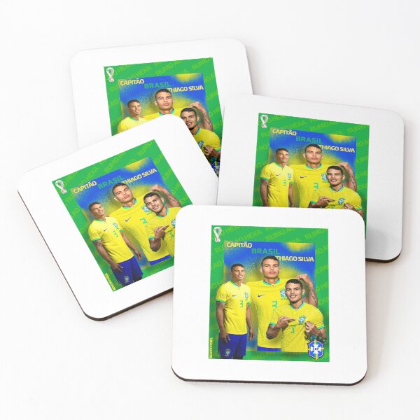 Item preview, Captain of Brasil Thiago Silva designed and sold by Beautifutebol.