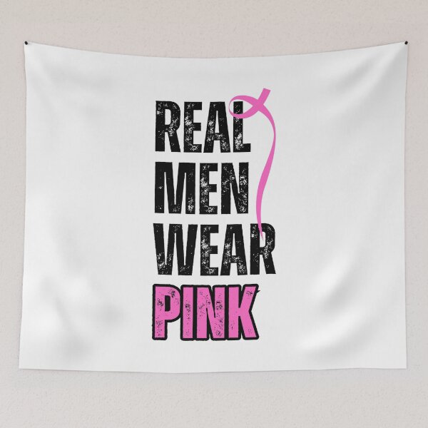 Item preview, Real Men Wear Pink Breast Cancer Awareness designed and sold by mariejosee22.