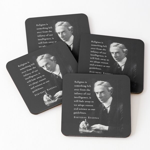 Item preview, Bertrand Russell quote: Religion is something left over from the infancy of our intelligence... designed and sold by artbleed.