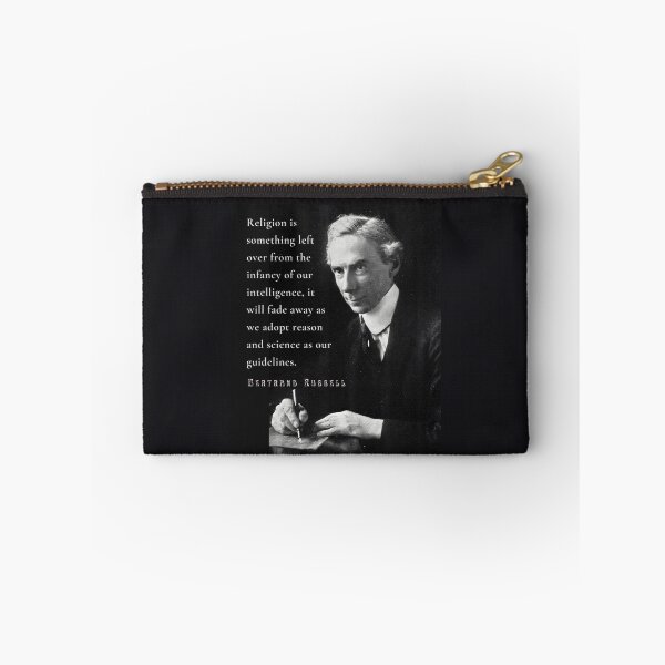 Item preview, Bertrand Russell quote: Religion is something left over from the infancy of our intelligence... designed and sold by artbleed.