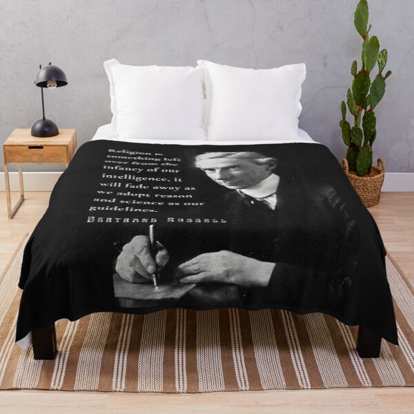 Item preview, Bertrand Russell quote: Religion is something left over from the infancy of our intelligence... designed and sold by artbleed.