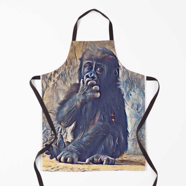 Item preview, Baby Western Lowland Gorilla designed and sold by Sharon the Zoo Lady Photography .