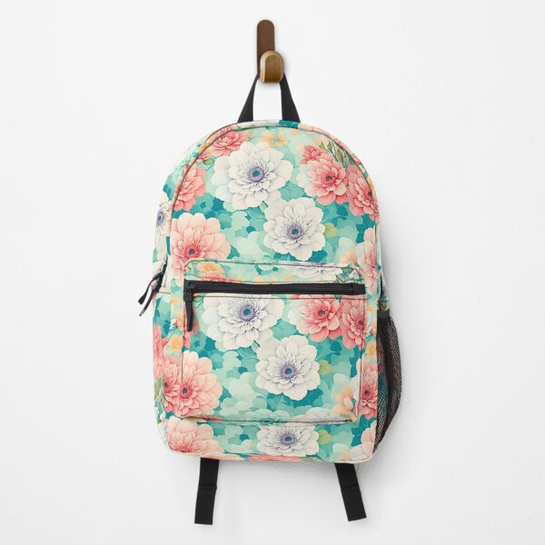 Item preview, Beautiful Colorful Carnation Rose Peony Flower Print Pattern designed and sold by Rae-SunshineArt.