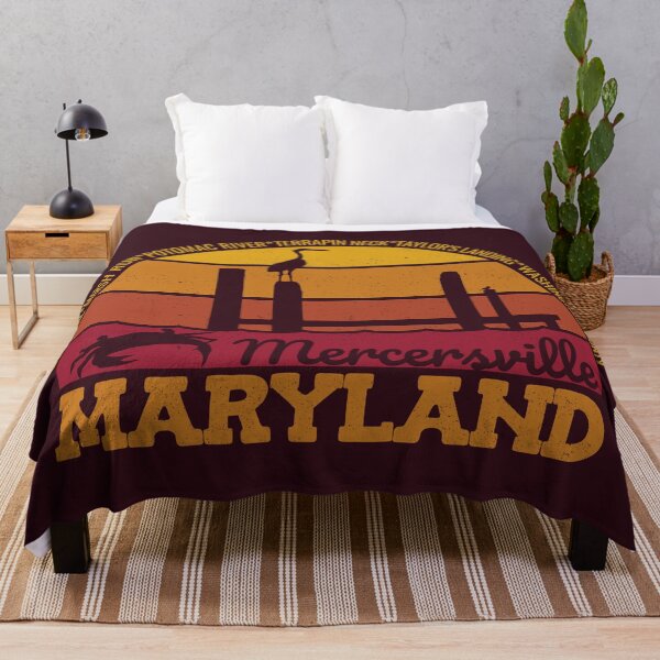 Item preview, Mercersville Maryland Sunset Retro Vintage Local Pride Logo designed and sold by CRHPOD20.