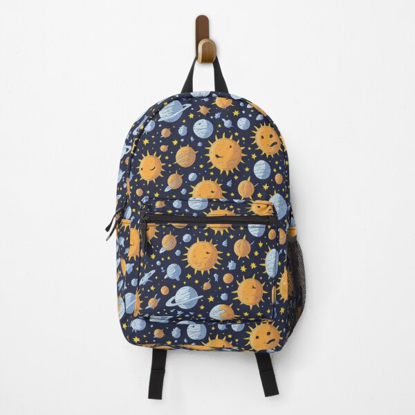Item preview, Cute and Whimsical Cartoon Style Solar System Pattern designed and sold by Rae-SunshineArt.